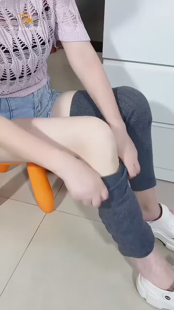 Knee Warmer Woolen Blend Thermal Leg Warmers (1 Pair) - Unisex Elastic Knee Pads for Men & Women